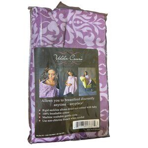 Udder Covers Purple Nursing Cover With Rigid Neckline NEW